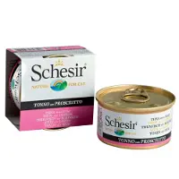 Schesir thon avec jambon (gélée) pâtée pour chat (boîte)