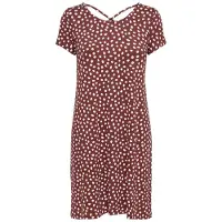 ONLY Robe 'ONLBera' rouille / blanc
