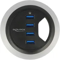 DeLOCK 62868 USB 3.0 (3.1 Gen 1) Type-A 5000Mbit/s Noir hub & concentrateur - hubs & concentrateurs (USB 3.0 (3.1 Gen 1) Type-A, USB 3.0 (3.1 Gen 1) Type-A, 0,95 m, 5000 Mbit/s, USB, Noir)