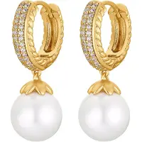 Heidemann Boucles d'oreilles or / blanc
