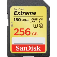 SanDisk SDXC Extreme 256 Go 150 Mo/s