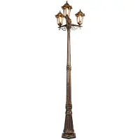 QAZQA Lanterne d'extérieur antique dorée 3 lumières IP44 - New Haven