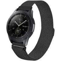 IMoshion Bracelet magnétique milanais pour Samsung Galaxy Watch 3 (45 mm) / Watch (46 mm) / Gear S3 Frontier / Gear S3 Classic (22 mm) - Noir