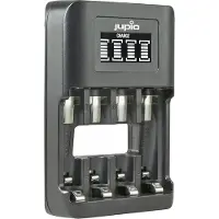 Jupio USB 4-slots Ultra Fast Battery Charger LCD pour 1 à 4 piles AA/AAA