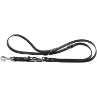 Ferplast Laisse En Cuir Natural Dressage Noir