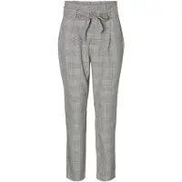 Vero Moda High Waist Paperbag Check Pants Gris S / 30 Femme