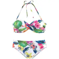 LASCANA Bikini bleu / rose / blanc