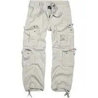 Brandit Pantalon cargo blanc denim