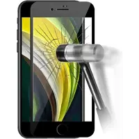 Prio Verre de protection d'écran 3D pour iPhone SE (2022/2020) noir (Apple iPhone SE (2ème génération), Apple iPhone SE (3ème génération)), Téléphone portable : film de protection, Noir
