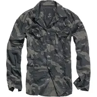 Brandit Chemise bleu-gris / kaki / vert foncé