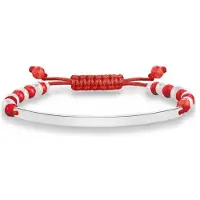 Thomas Sabo A003068327l21 Bracelet Rouge,Argenté Femme