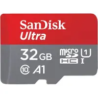 SanDisk microSDHC Ultra 32 Go 98 MB/s CL10 A1 + adaptateur SD