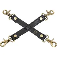 Fifty Shades of Grey - harnais de bondage croisé - cuir noir