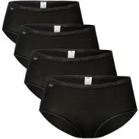 Sloggi Culottes & slips BASIC+ X 4 femmes - Noir - FR 38