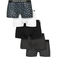 Urban Classics Boxers bleu cobalt / jaune clair / anthracite / noir / blanc