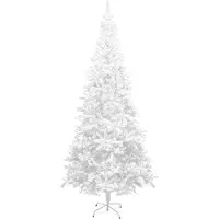 vidaXL Sapin de Noël artificiel L 240 cm blanc
