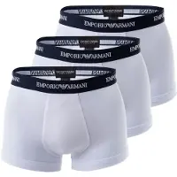 Emporio Armani Boxers bleu marine / blanc