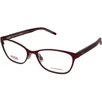 HUGO Lunettes de Vue HG 1008 54/17/145 Matte burgundy pink Stainless steel WOMAN HG 1008