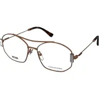 Moschino Lunettes de Vue MOS563 53/16/140 Gold copper Metal WOMAN MOS563