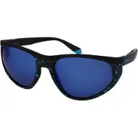 Polaroid Lunettes de soleil - - Wayfarer 7033/S - Noir/Bleu - Protection UV400 - Unisexe