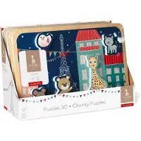 Janod puzzle en bois Sophie la Girafe - 5 pièces
