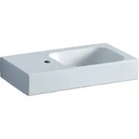 Geberit Plan de toilette iCon 53 cm tablette gauche avec glaçure Keratec 124153600 (310 mm, 530 mm)