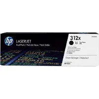 HP Toner 312X (CF380XD) noir haute capacité 2x - Multipack