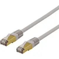 Deltaco Câble patch S/FTP Cat6a delta cert LSZH 5m gris (S/FTP, CAT6a, 5 m)