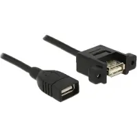 DeLOCK Câble d'installation USB 2.0 type A femelle vers femelle 1m noir