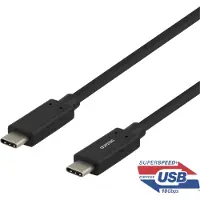 Deltaco USBC 3.1 GEN2 10Gbps/3A/E-marker 1m