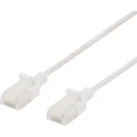 Deltaco Câble TP CAT6a U/UTP slim 5m vit (U/UTP, CAT6a, 5 m)