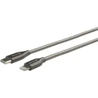 ESTUFF ES602160 câble Lightning 1 m Acier inoxydable