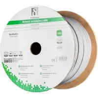 Deltaco S / Câble d'installation FTP Cat7, LSZH, 305 m, gris