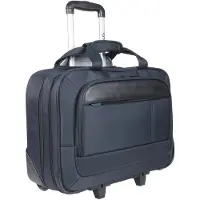Mobilis Trolley Sacoche à roulettes pour ordinateur portable 14-16" - Bleu marine et noir