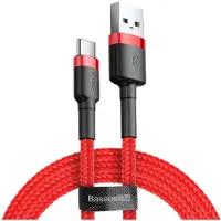 Baseus Cable Usb Do Usb-C Cafule 3A 1M (Czerwony)