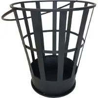 Esschert Design Braséro Forme Seau - Métal Noir - 37,3 x 35,1 x H 40,2 cm