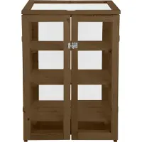 AC-DÉCO Mini serre en bois S - L 54 x l 69,4 x H 85 cm - Marron