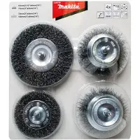 Makita Ensemble de brosses 4 pièces coupe/ronde D-65729