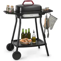Klarstein Gatsby Grill Barbecue électrique 2000W 4 pieds acier inox -noir