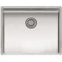 Reginox Elite NEW YORK 50X40 L Evier en inox à partir d'une largeur de meuble de 60 cm / à fleur / encastrement plat / sous plan