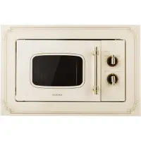 Klarstein Victoria 20 Four micro-ondes encastrable 20L 800 W Grill 1000W - ivoir