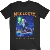 Megadeth Hommes, T-shirt, Rust In Peace Tracklist, Noir, (L)