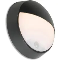 QAZQA Applique murale extérieure noire avec LED et détecteur de mouvement IP54 - Hortus