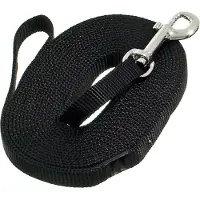 Flamingo Sporline m. håndtag ZIGGI, sort 1000 cm (Chien, Général, Sport canin)
