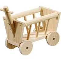 Flamingo Heuraufe Carro, modèle Naturel - Bois, dimensions : 20 cm