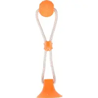 Flamingo Jouet Avec Ventouse Et Balle. Gamme Zuki . Couleur Orange