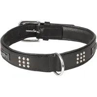 Flamingo Sedona Dog Collar Noir 31-35 cm x 33 mm