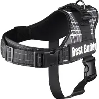 Flamingo Harnais Best Buddy Pluto noir Grid, taille : M