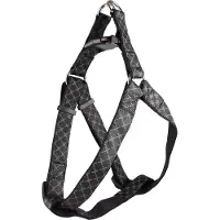 Flamingo harnais Step & Go Odin noir, dimensions : 30-40 cm / 10 mm