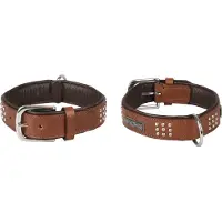 Flamingo Collier pour chien Sedona, marron, 390-450mm x 37mm (Chien)